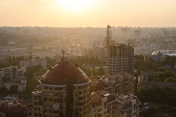 Zonsondergang Pechersk in Kiev, Oekraïne — Stockfoto