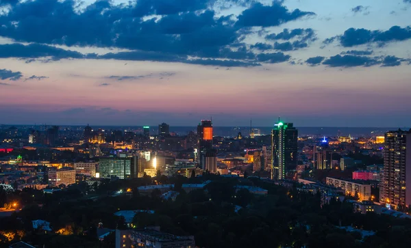 Gece Kiev Şehir Manzaralı — Stok fotoğraf