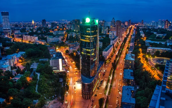 Kiev gece iş Panoraması