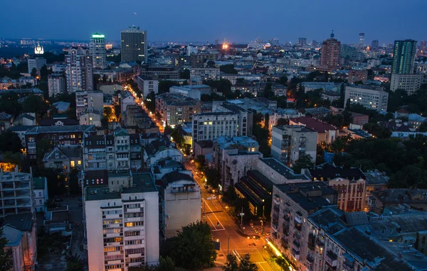 Noite Kiev cidade, Ucrânia — Fotografia de Stock