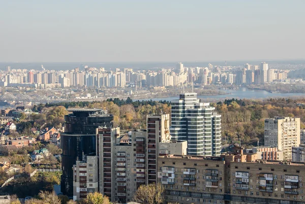 Київ день із видом на місто, Панорама, Київ — стокове фото