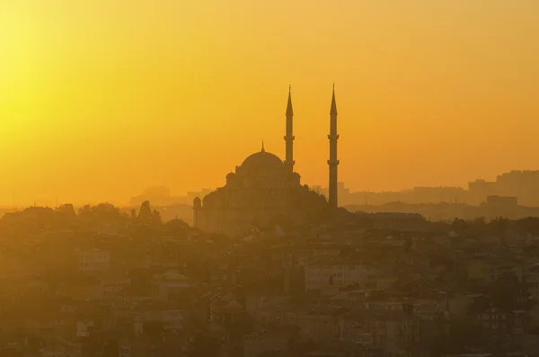 Cami siluet Istanbul — Stok fotoğraf