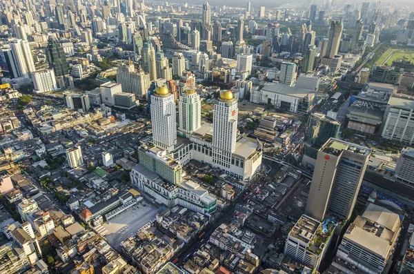 Bangkok cityscape. Havadan görünümü üzerinde panorama Bangkok, Tayland — Stok fotoğraf