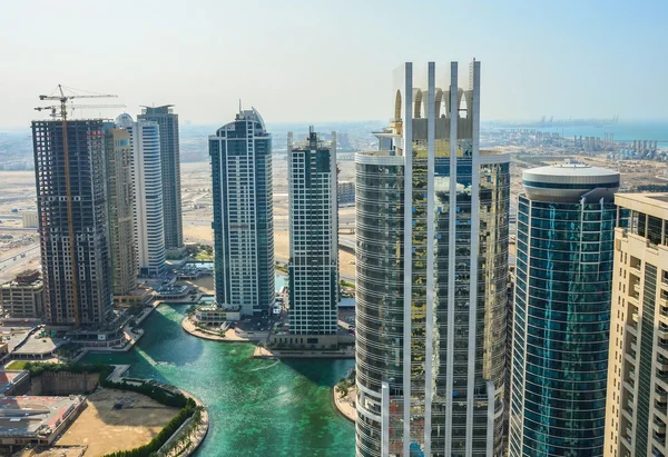 Panoramiczny widok Dubai Marina — Zdjęcie stockowe
