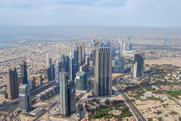Vistas panorâmicas do centro da cidade de Dubai — Fotografia de Stock