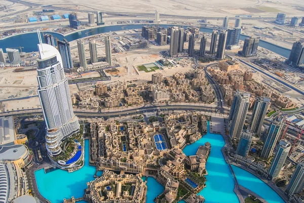 दुबई शहर के डाउनटाउन के दृश्य — स्टॉक फ़ोटो, इमेज