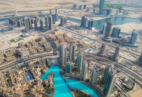 Vistas panorâmicas do centro da cidade de Dubai — Fotografia de Stock