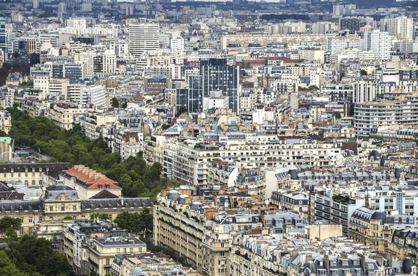 Panorama de Paris. Vista da loja Printemps. França . — Fotografia de Stock