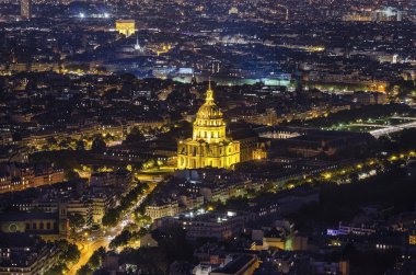 Paris metro, görülen formu Montparnase Kulesi 6 satırlık havadan görünümü