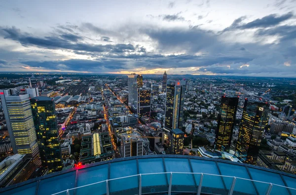 Frankfurt am Main à noite, Alemanha — Fotografia de Stock