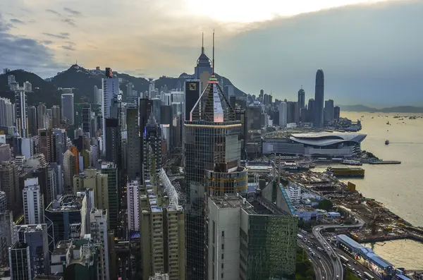 Hongkong bei Nacht — Stockfoto