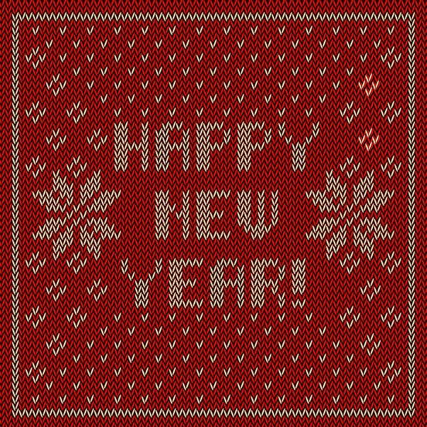 Bonne année tricot fond — Image vectorielle