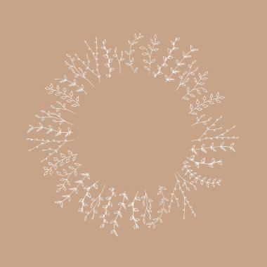 Dalları çizilmiş grafik tasarım öğeleri arka plan