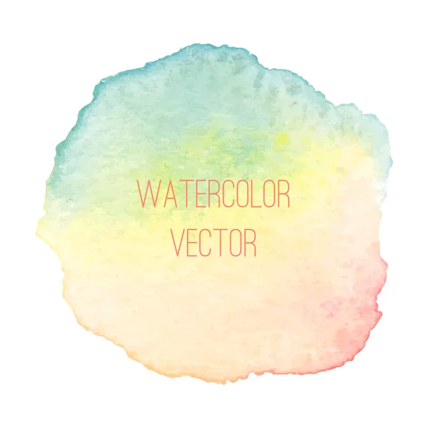 Textura aquarela vetor spot — Vetor de Stock