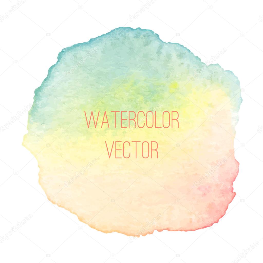 Watercolor texture spot vector