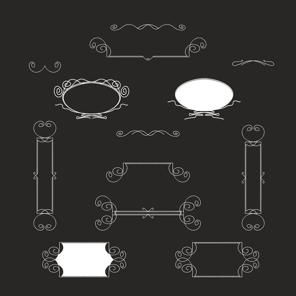 Набор векторных элементов старинной каллиграфии ручной работы. Полезно для свадебных приглашений, открыток и т.д.
.