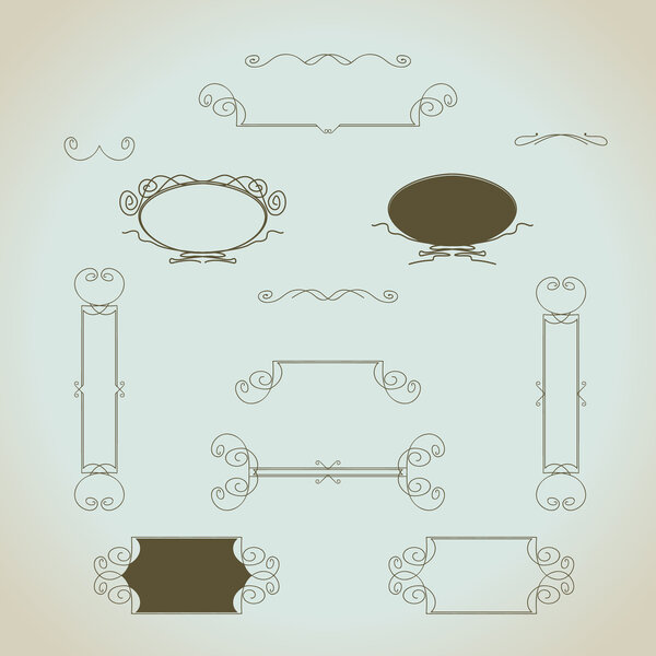 Набор векторных элементов старинной каллиграфии ручной работы. Полезно для свадебных приглашений, открыток и т.д.
.