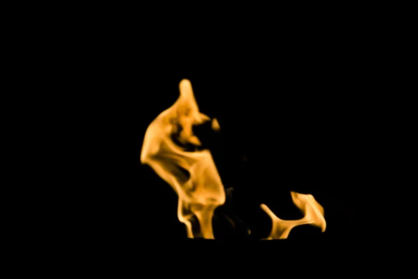 Fire on black — Stock Photo, Image