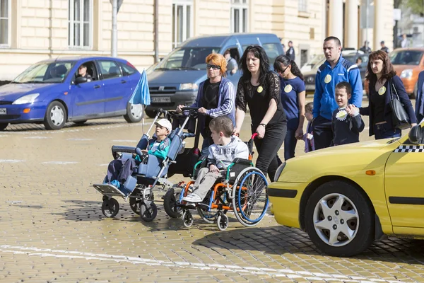 Physically and mentally disabled people — Stock Photo, Image