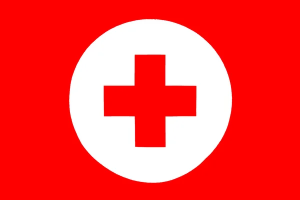 Red cross icon — Stock Photo, Image