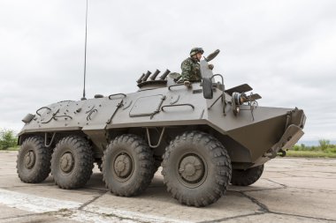 Armoured vehicle for infantry combat. Stryker clipart