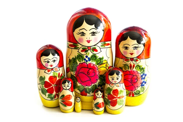 Traditionele Russische matryoshka poppen — Stockfoto