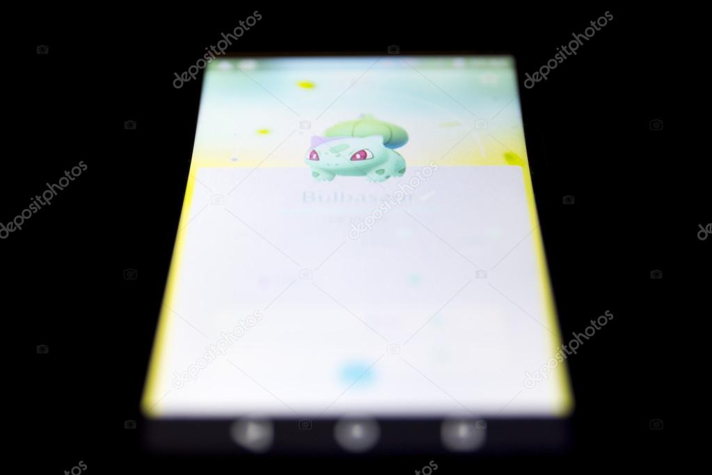 Pokemon Go Game On Black Stock Editorial Photo C Belish