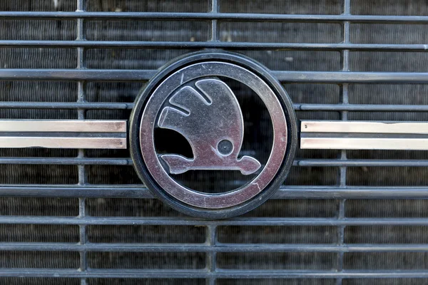 Retro Skoda araba logosu — Stok fotoğraf
