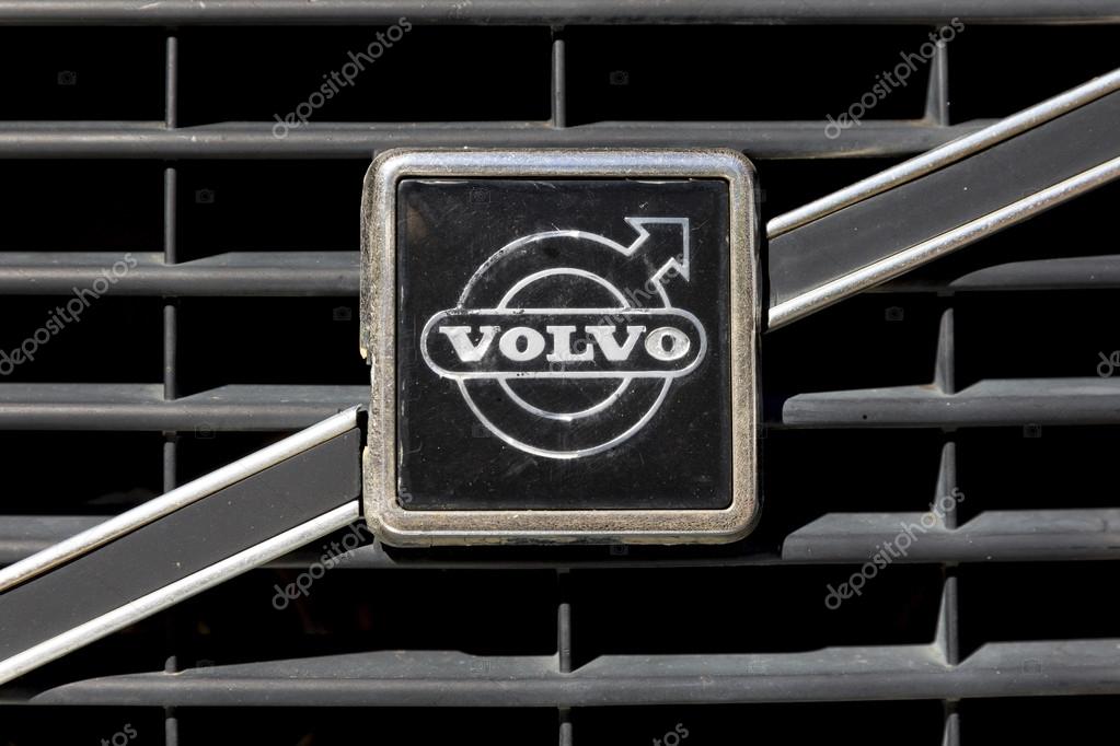 Sofia, Bulgaria - August 14, 2016: Retro VOLVO car logo on an attique car at a retro car parade.