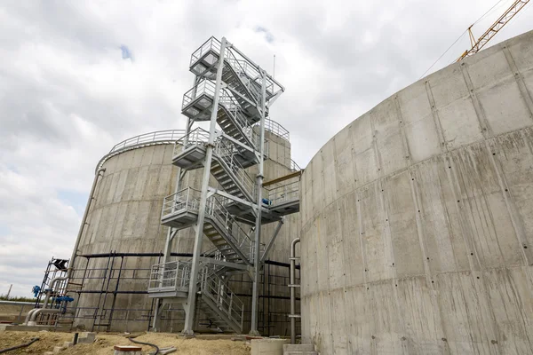 Wastewater treatment plant Water tank — Stock Photo, Image