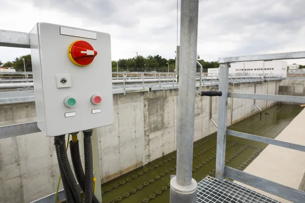 Wastewater treatment facility switchboard — Stock Photo, Image