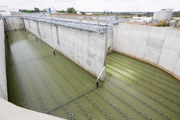 Wastewater treatment plant Water tank — Stock Photo, Image