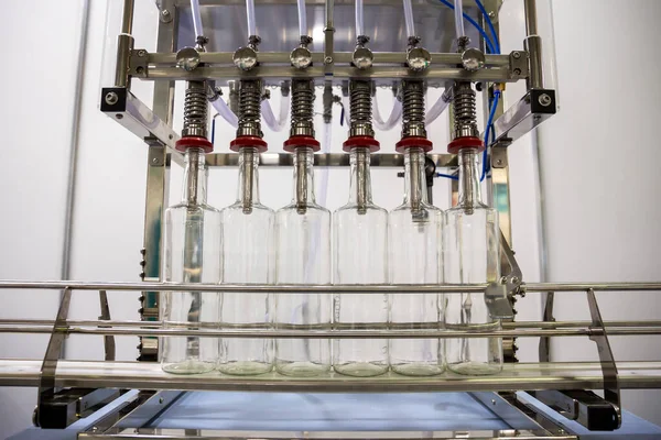 Máquina Automática Llenado Botellas Para Uso Industrial — Foto de Stock