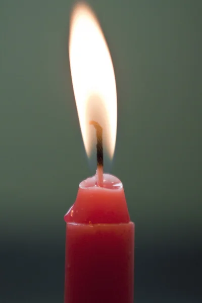 Red candle isolated — Stock Photo, Image