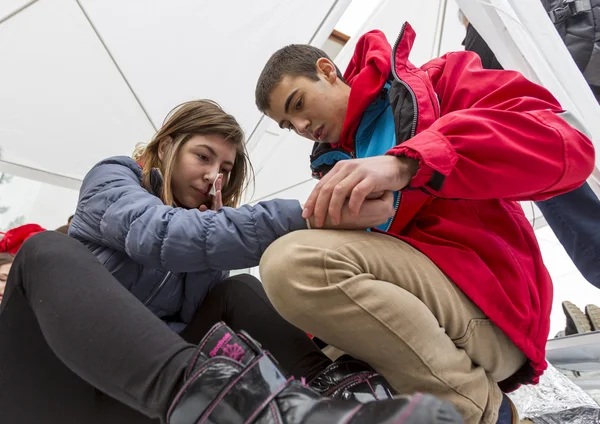 Bulgarian Red Cross Youth (BRCY) voluntary organization — Stock Photo, Image