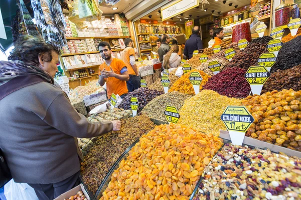Turkiska nötter godis glädje bazaar — Stockfoto