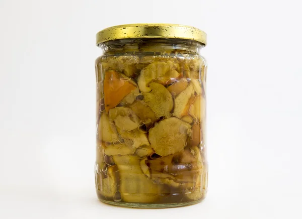 Boletus mushrooms jar — Stock Photo, Image