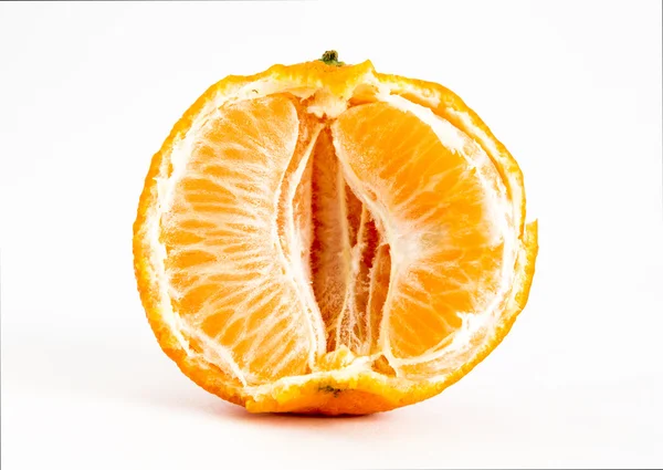 Metade de tangerina — Fotografia de Stock