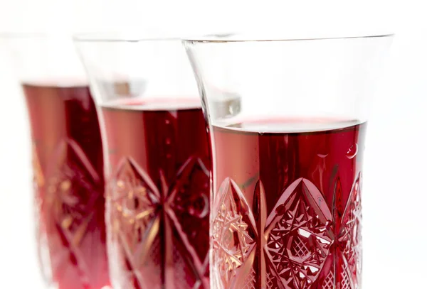 Red wine glasses — Stock Photo, Image