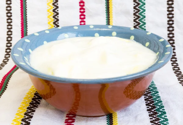 Hausgemachter Joghurt — Stockfoto