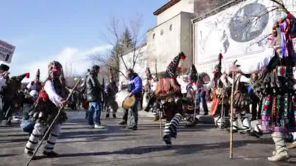 Surva mask kostym festival — Stockvideo