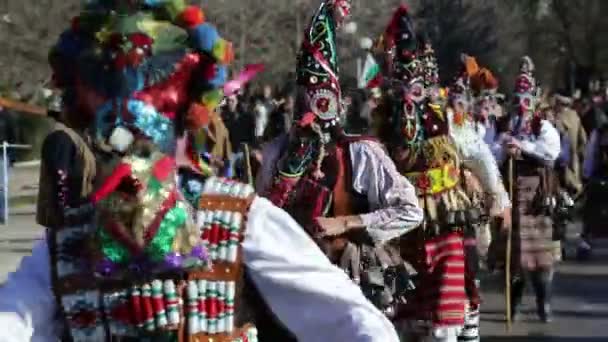 Surva maschera costume festival — Video Stock