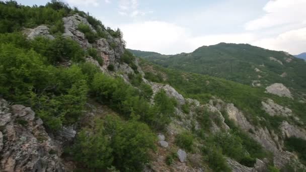 Verde montañas panorama — Vídeos de Stock