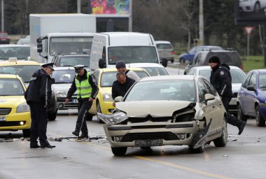 Car crash accident