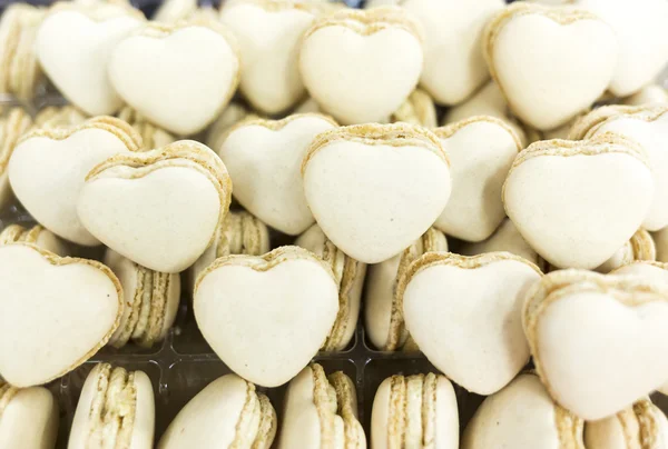 Dulces en forma de corazón blanco — Foto de Stock