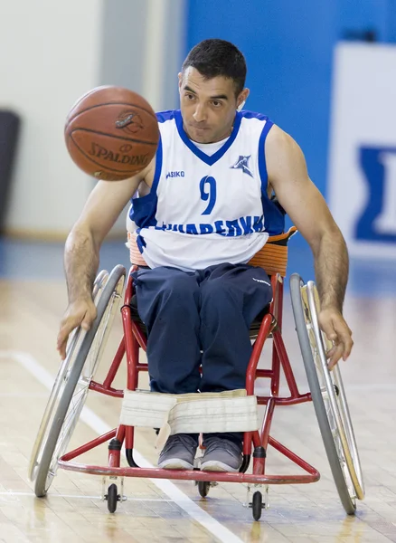Baloncesto en sillas de ruedas para jugadores con discapacidad física — Foto de Stock