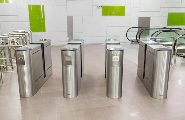 Subway ticket gates — Stock Photo, Image