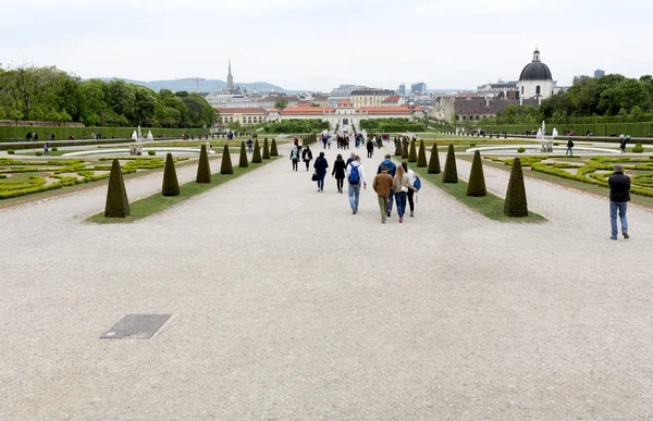 Belvedere palace i Muzeum Vienna — Zdjęcie stockowe