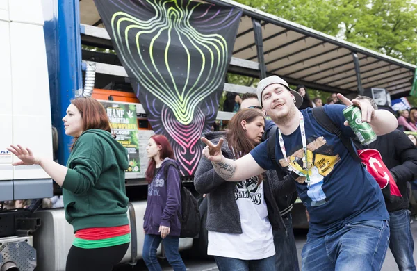 Marcha mundial del cannabis Viena — Foto de Stock