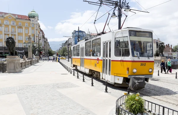 Tram in Sofia, Bulgarije — Stockfoto